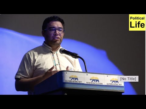 Aaron Reveles at California National Party Convention 2022