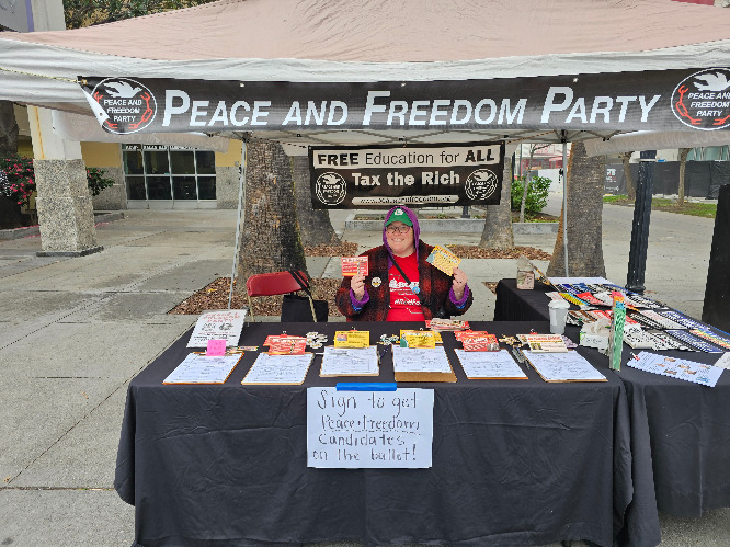 MLK March Sacramento 2026 Tabling Setup Froggie Nixon